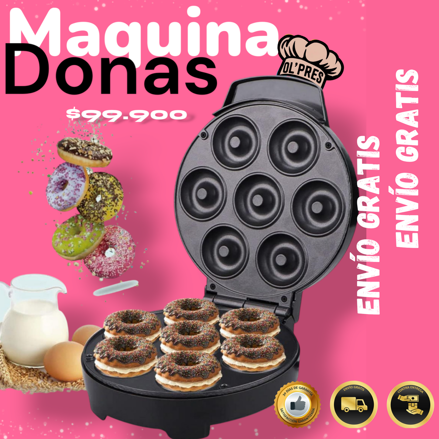 Maquina de Mini Donas 7 Puestos